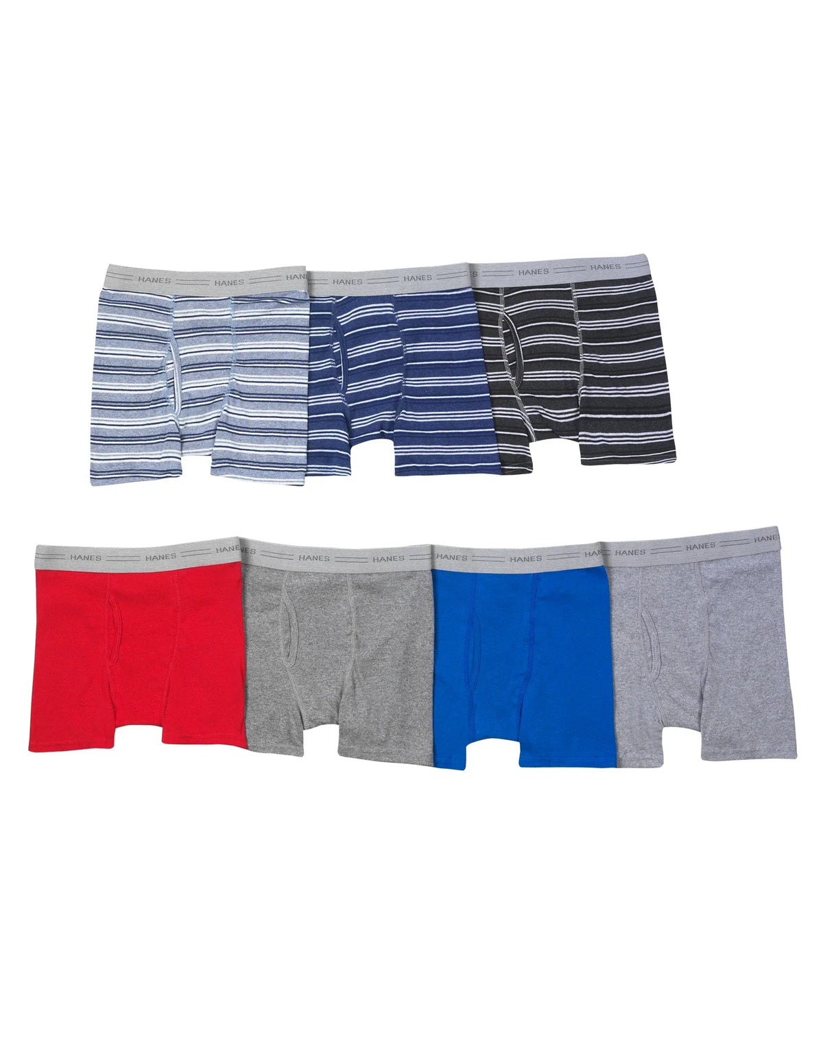 Hanes Comfort Flex Boys' Boxer Briefs Underwear, 7-Pack