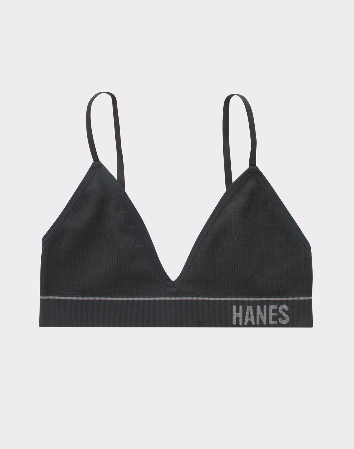 Hanes Originals Women’s Seamless Rib Triangle Bralette, ComfortFlex Fit