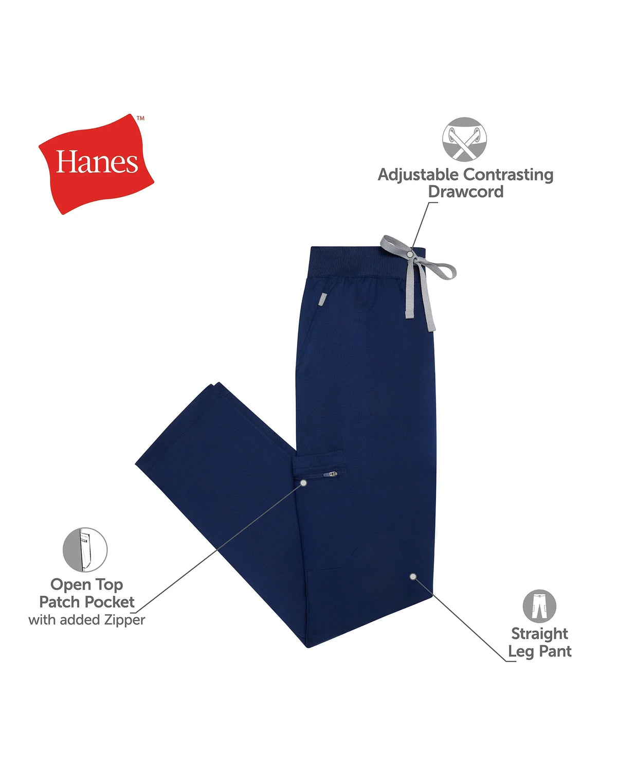 Hanes Comfort Fit Scrubs Women's Scrub Pants