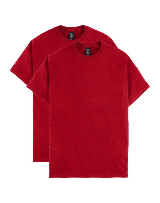 Hanes Beefy-T Men's Heavyweight Cotton T-Shirt, Value 2-Pack (Big &amp; Tall Sizes)
