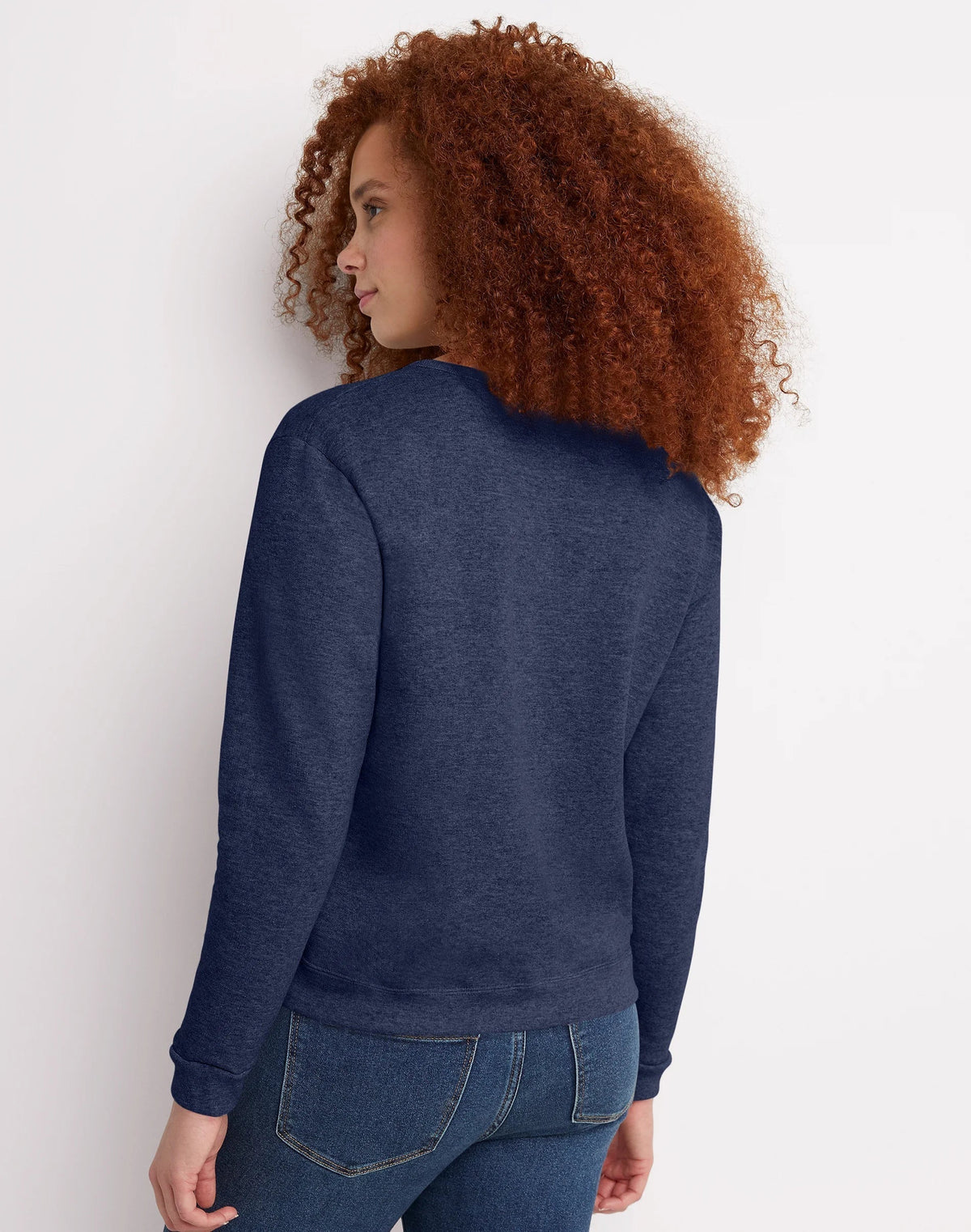 Hanes EcoSmart Women's Fleece Sweatshirt, V-Notch