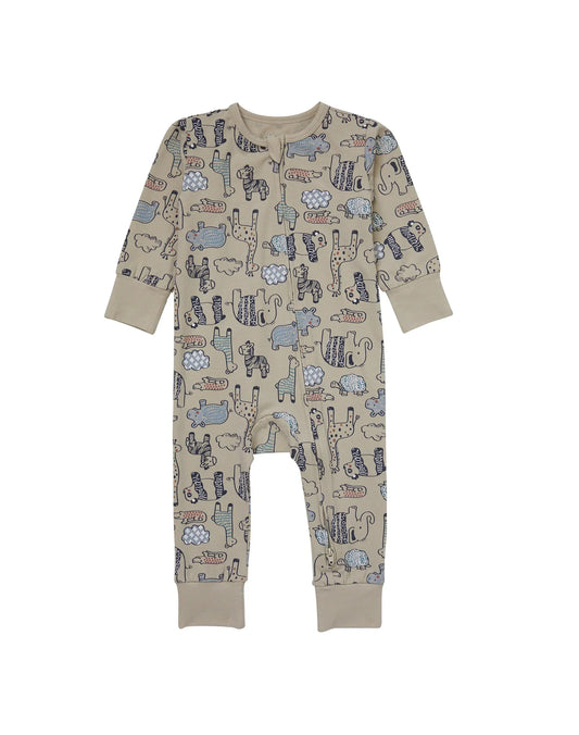 Hanes Pure Comfort Baby Long Sleeve Footless Sleep N' Play, Organic Cotton, Boys &amp; Girls