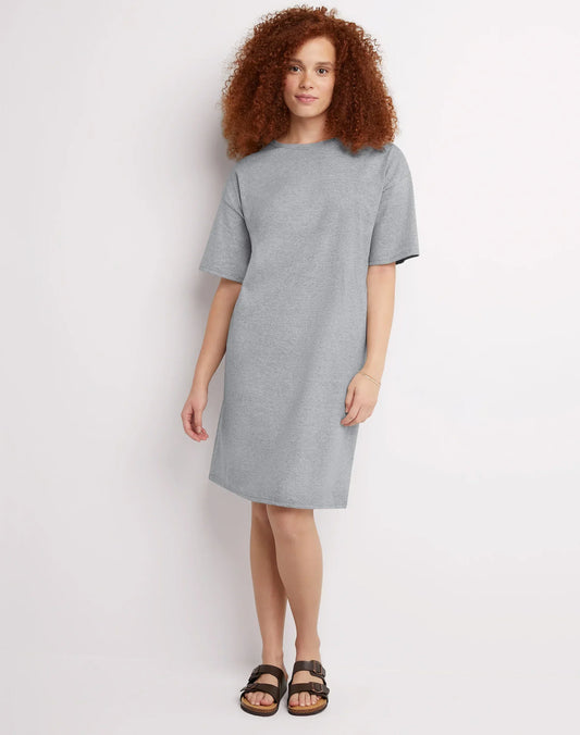 Hanes Essentials Women's T-Shirt Dress, Cotton