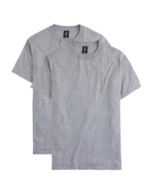 Hanes Beefy-T Men's Heavyweight Cotton T-Shirt, Value 2-Pack (Big &amp; Tall Sizes)