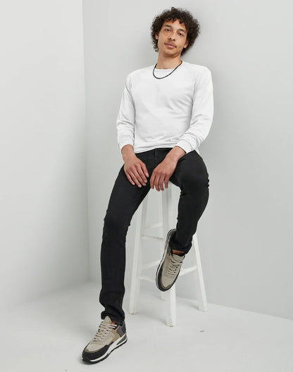 Hanes Essentials Men's Cotton Long Sleeve T-Shirt, Value 4-Pack