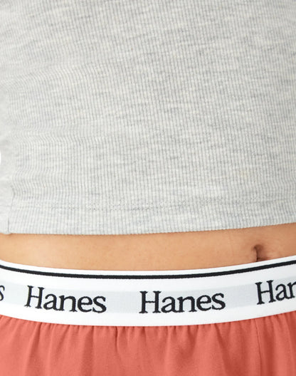 Hanes Originals Comfywear Women's Rib Crop Tank