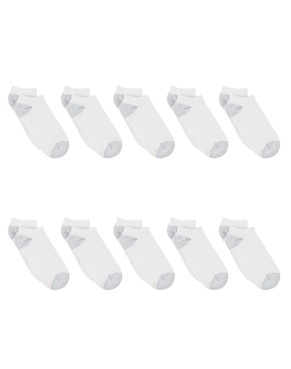 Hanes Women's No Show Socks, Cushioned, Extended Sizes, 10-Pairs