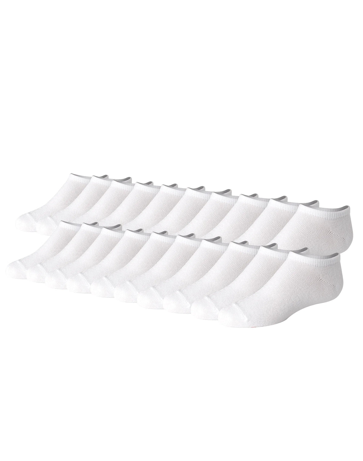 Hanes Girls' No Show Socks, Super Value Pack, 20-Pairs