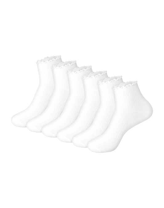 Hanes Originals Women&rsquo;s SuperSoft  Ankle Socks, 6-Pairs
