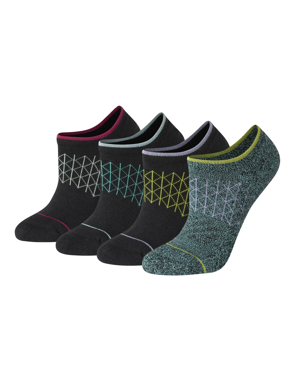Hanes Absolute Comfort Women's Super No Show Socks Pack, 4-Pairs