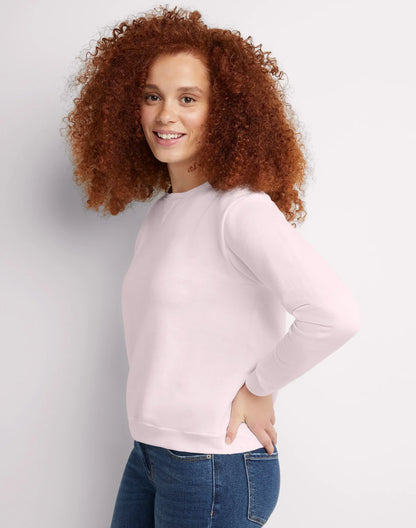 Hanes EcoSmart Women's Fleece Sweatshirt, V-Notch