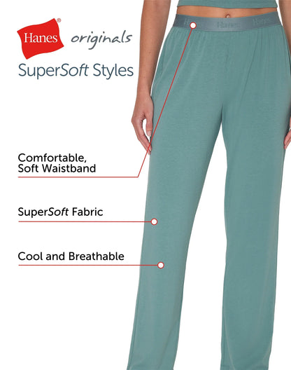 Hanes Originals Women's SuperSoft Comfywear Lounge Pants, 30"