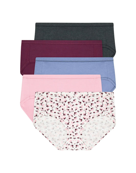 Hanes Ultimate ComfortSoft Women&rsquo;s Hipster Underwear, 5-Pack