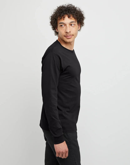 Hanes Essentials Men's Cotton Long Sleeve T-Shirt, Value 4-Pack