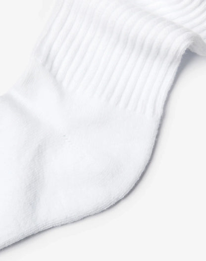 Hanes Unisex Plain White Socks Pack, 6 Pairs, Crew Socks