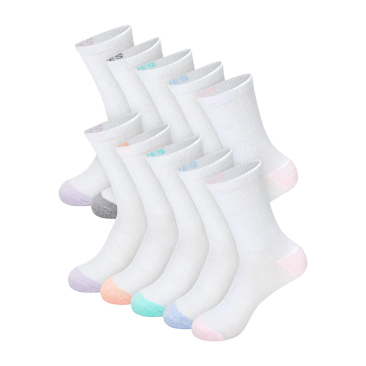 Hanes Moves X-Temp Women's Crew Socks, 10-Pairs, Shoe Sizes 8-12