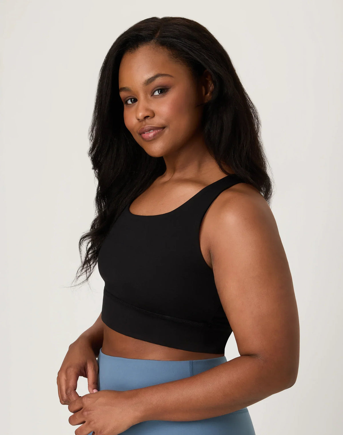 Hanes Moves Women's Crop Sports Bra, Racerback
