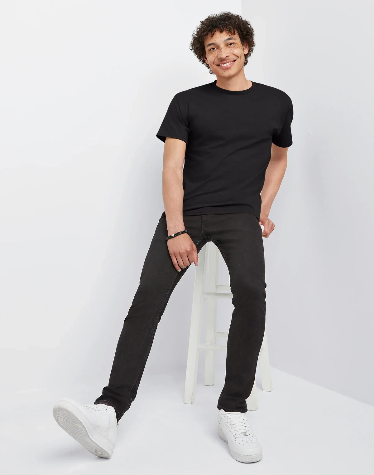 Hanes Essentials Men's Cotton T-Shirt, Value 4-Pack