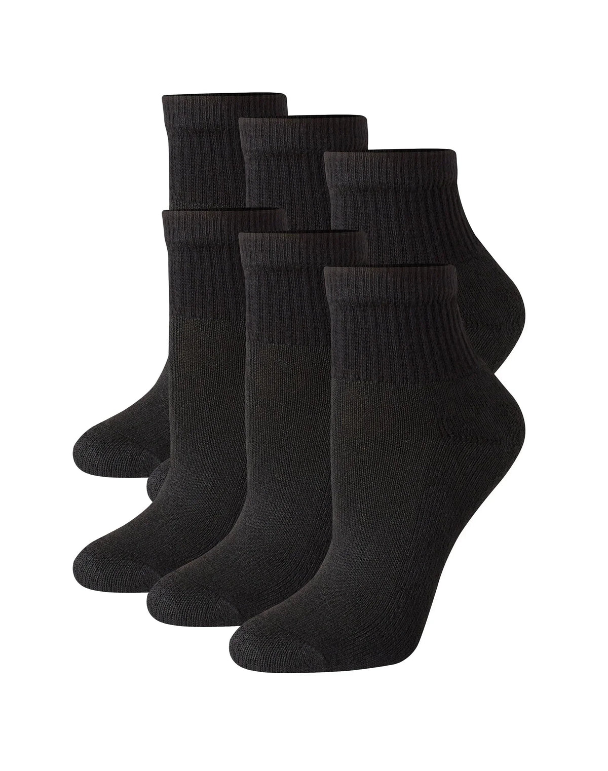 Hanes Women's Ankle Socks, Moisture-Wicking, 6-Pairs