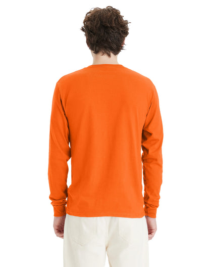 Hanes Essentials Men's Cotton Long Sleeve T-Shirt, Value 4-Pack